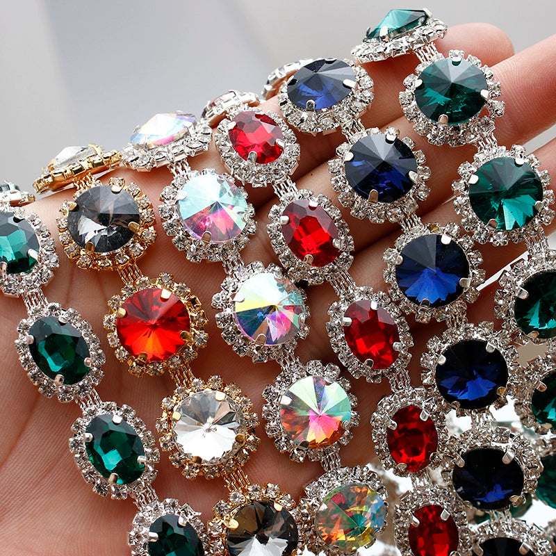 DIY Rhinestone Chain Shiny Clothing Accessories Gem