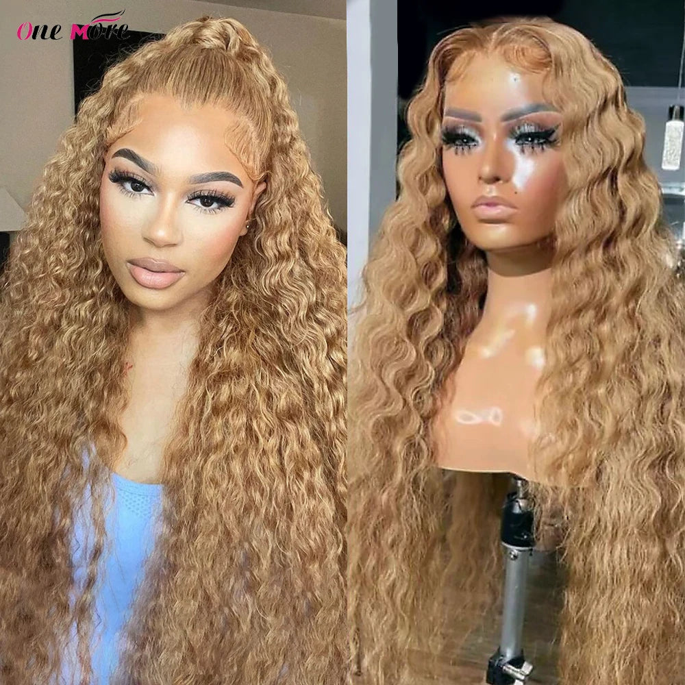 Glueless Honey Brown Deep Wig Human Hair Ready To Wear Body Wave Preplucked Wear And Go Wigs 5X5 Lace Closure Wigs PreCut Lace