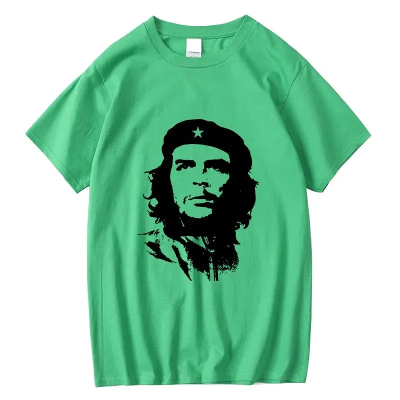 Men High Quality Short Sleeve 100% Cotton Che Guevara Revolution Printed Men T-shirt Casual O-neck Men'sT-shirt Female Tee Shirt