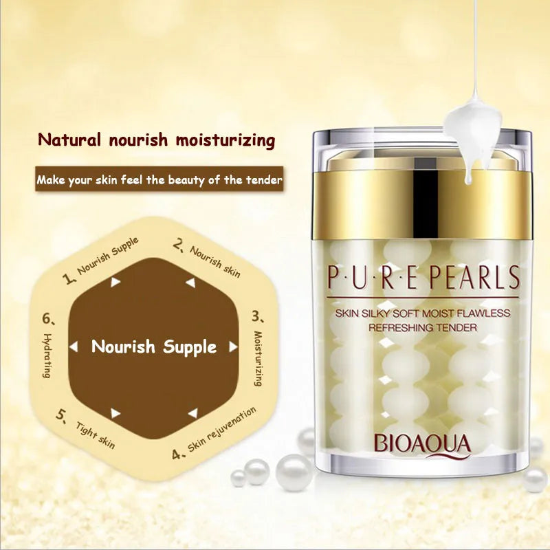 BIOAQUA Pure Pearl Essence Face Cream Firming Creams Moisturizing Brightening Face Serum Facial Skin Care 60g