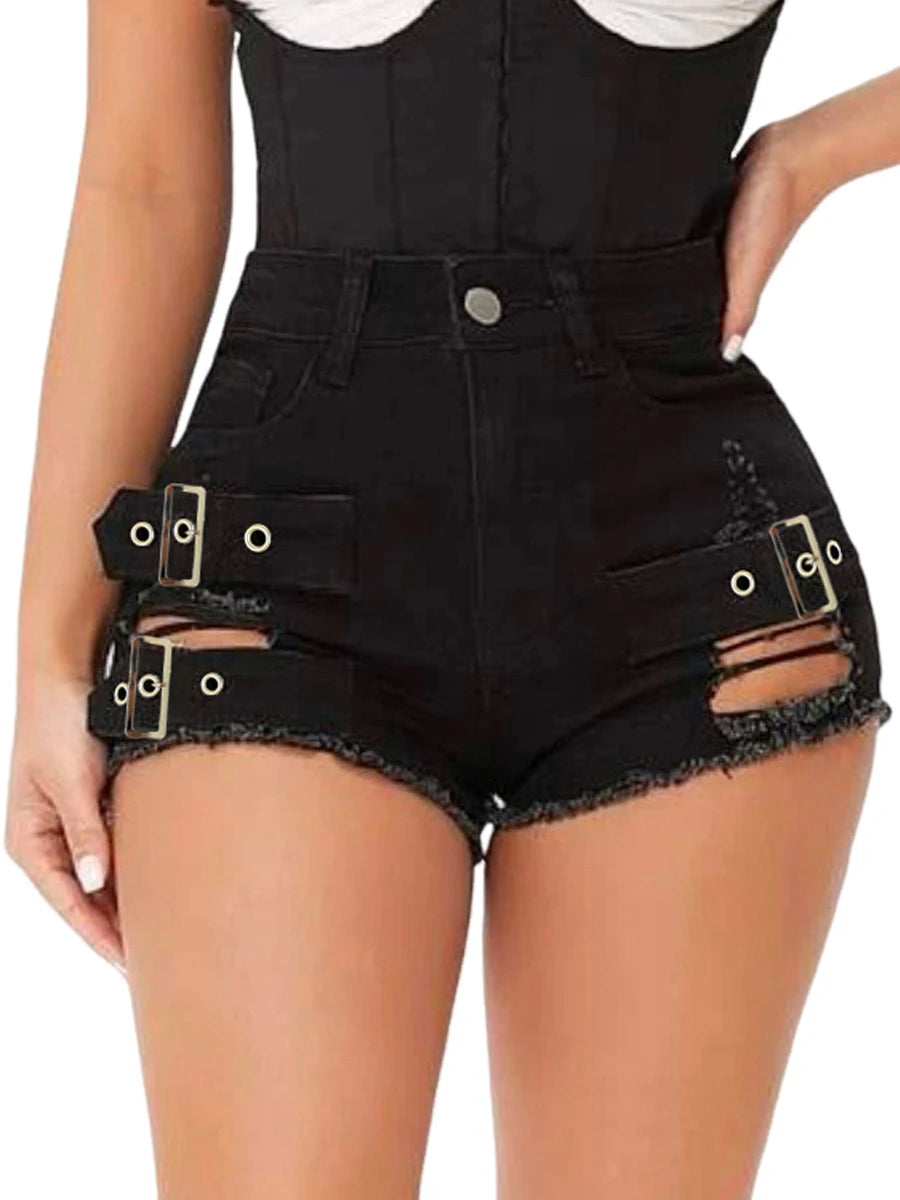 9047# new sexy low waist hole summer open hip hot pants super shorts Beachwear casual pants women jeans shorts