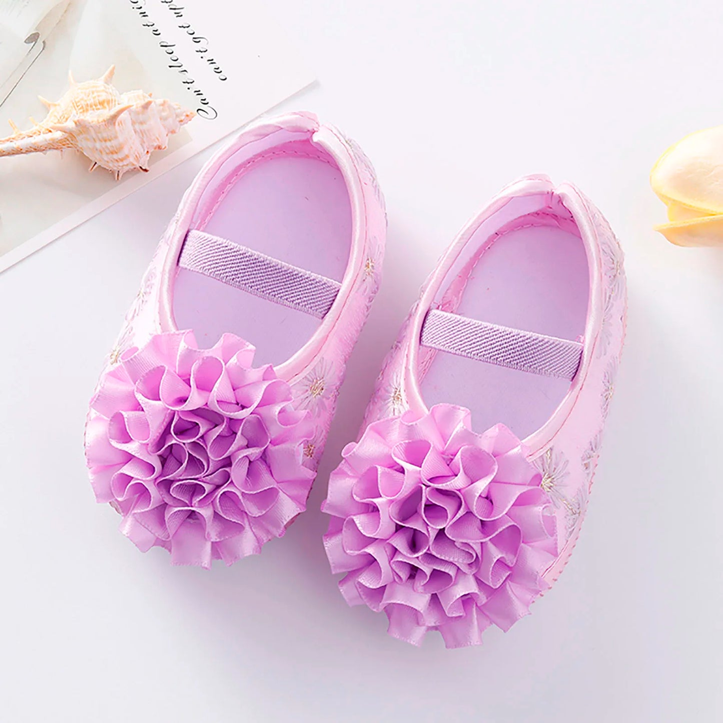 Baby Girls Shoes Big Red Florwel Infant Shoes Prewalkers Little Girls Crib Shoes Shallow Princess Shoes Детская Обувь Девочки