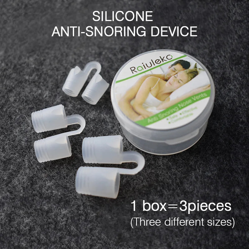 Health Anti Snore Device Comfortable Soft Silicone Stop Snoring Nose Clip Reusable Noiseless Sleep Clip Nasal Dilator Device