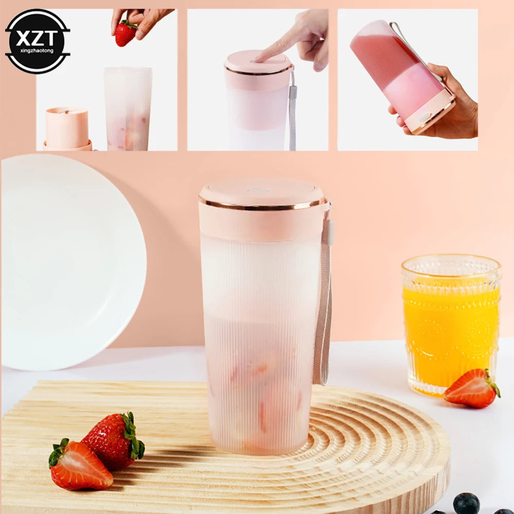 Household Multifunction Small Fruit Crusher Portable Juicer Cup USB Charging Electric Crush Fruit Juice Cup Mini Juicer Blender