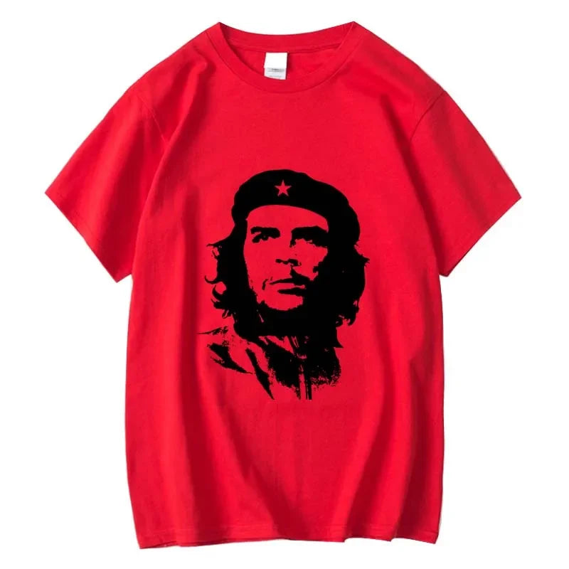 Men High Quality Short Sleeve 100% Cotton Che Guevara Revolution Printed Men T-shirt Casual O-neck Men'sT-shirt Female Tee Shirt