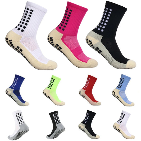 Non-Slip Football Socks Men WomenSilicone Bottom Sports  Soccer Socks Cycling Grip Socks for Football Basketball Tennis