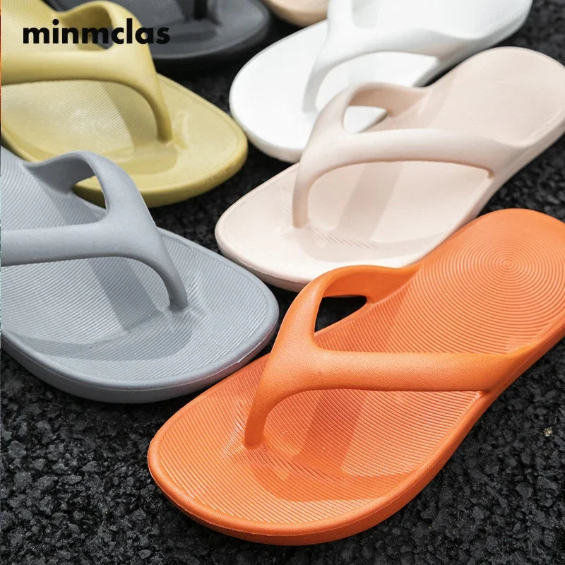 MInmclas Women Flip Flops New Style Slippers Female Outdoor Furnishing Simple Summer Slippers Couple EVA Slippers