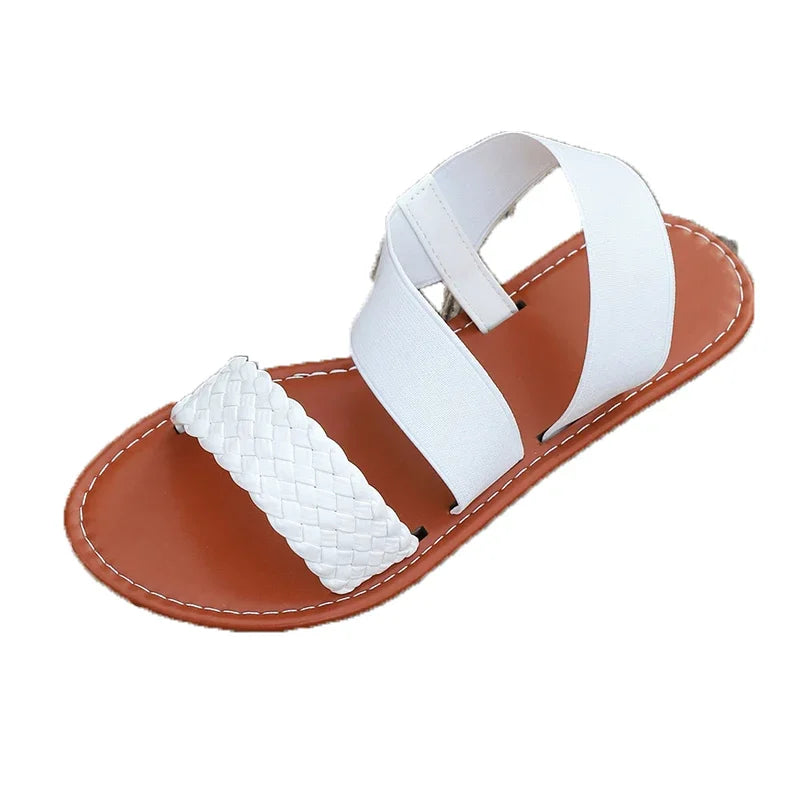 Sandals Women Flat Rome Casual Shoes for Women 2024 Summer New Fashion Open Toe Sandals Female Outdoor Beach Shoes Zapatos Mujer