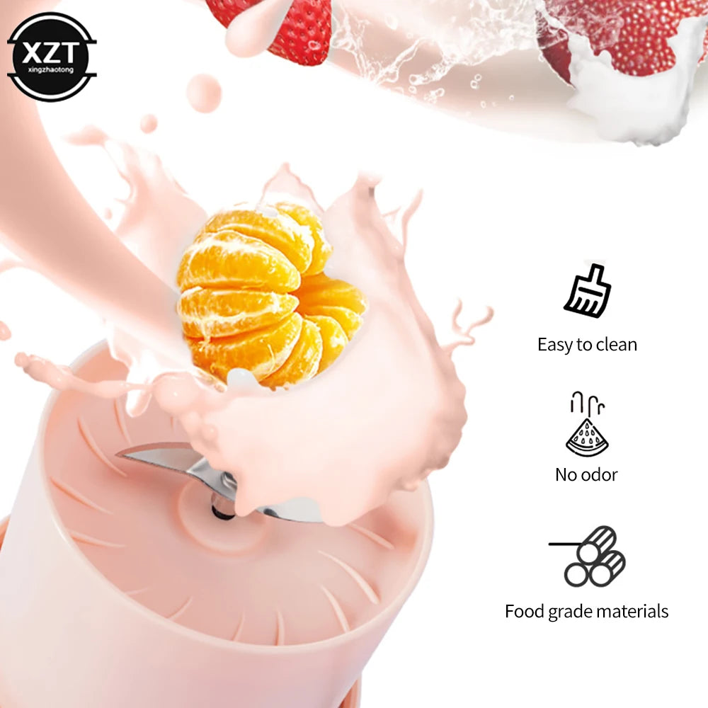 Household Multifunction Small Fruit Crusher Portable Juicer Cup USB Charging Electric Crush Fruit Juice Cup Mini Juicer Blender