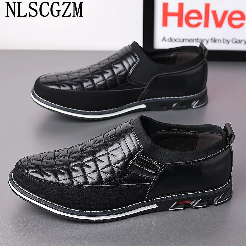 Loafers Luxury Men Italiano Leather Casual Shoes Slip on Shoes Men Fashion Shoes Men Casuales Office 2024 Luxury Brand кросовки