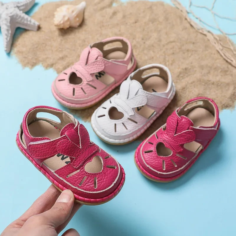 Baby Shoe Sandals for Girls Summer New Genuine Leather Baby Sandals Baby Walking Shoes 0-3Year Old Soft Sole Kdis Shoe Sandalias