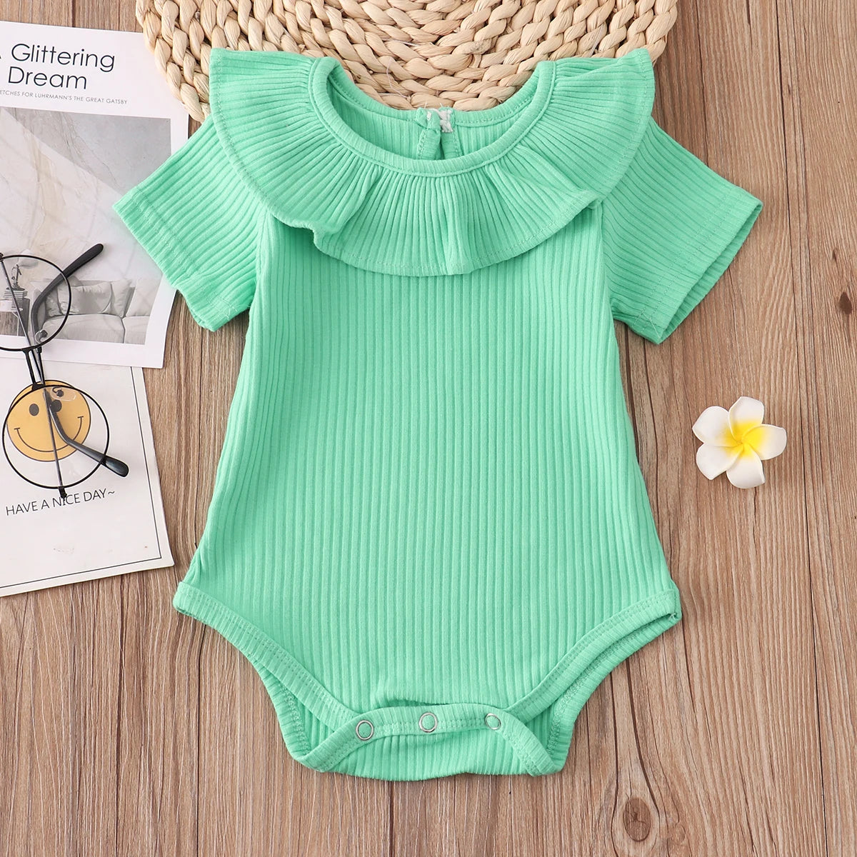 Newborn Infant Baby Rompers 0-2Y 2023 Spring Summer Candy Ruffles Jumpsuit New born Baby Girl Clothes Outfits