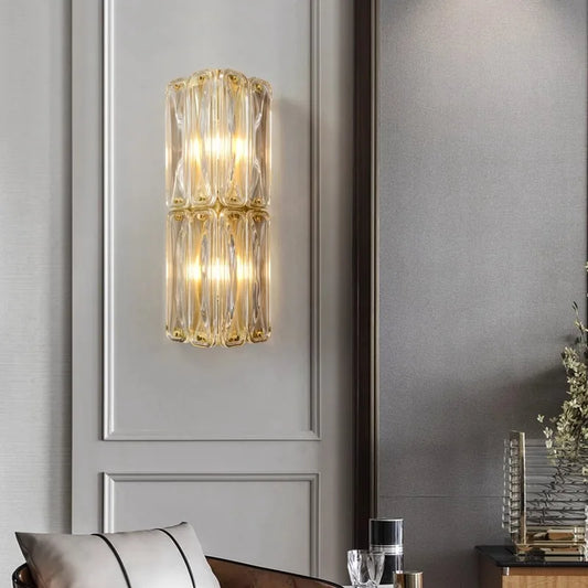 Light Luxury Postmodern Copper Wall Lamps With a Sense Of Luxury Minimalist Living Room Tv Wall Corridor Staircase  Bedside Lamp