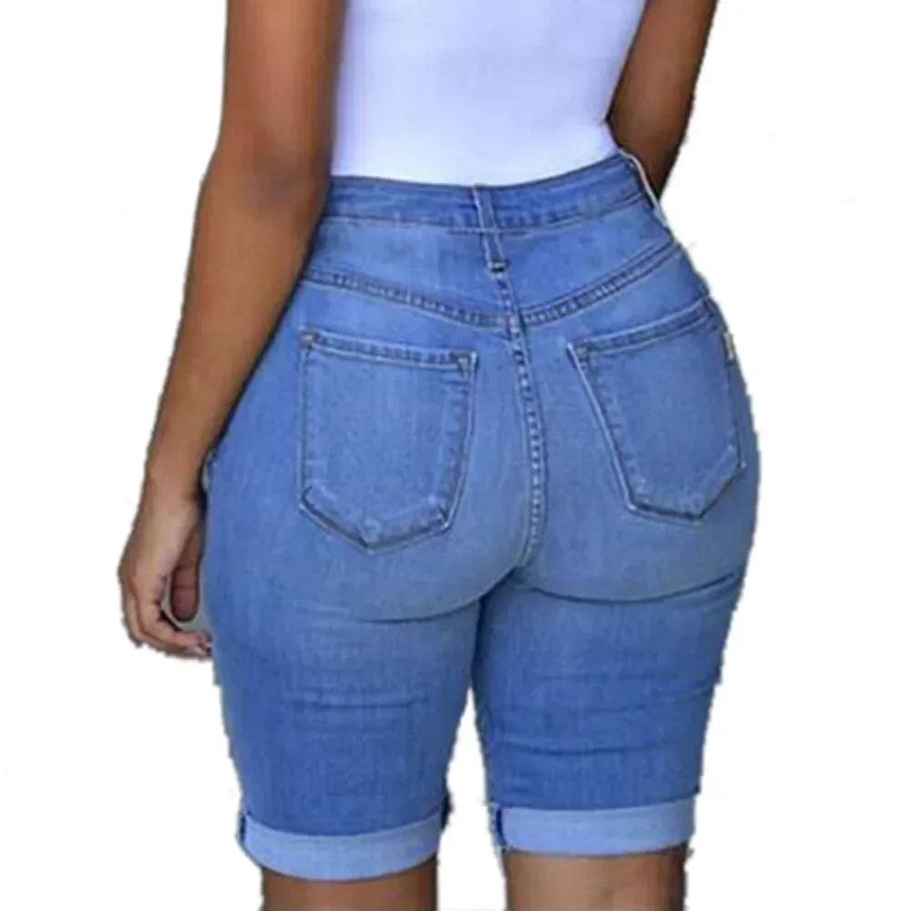 Women Denim Shorts Summer Destroyed Hole Jeans Fashion Casual Pants Short for Woman Pantalones Cortos Ripped Femme Ropa Mujer