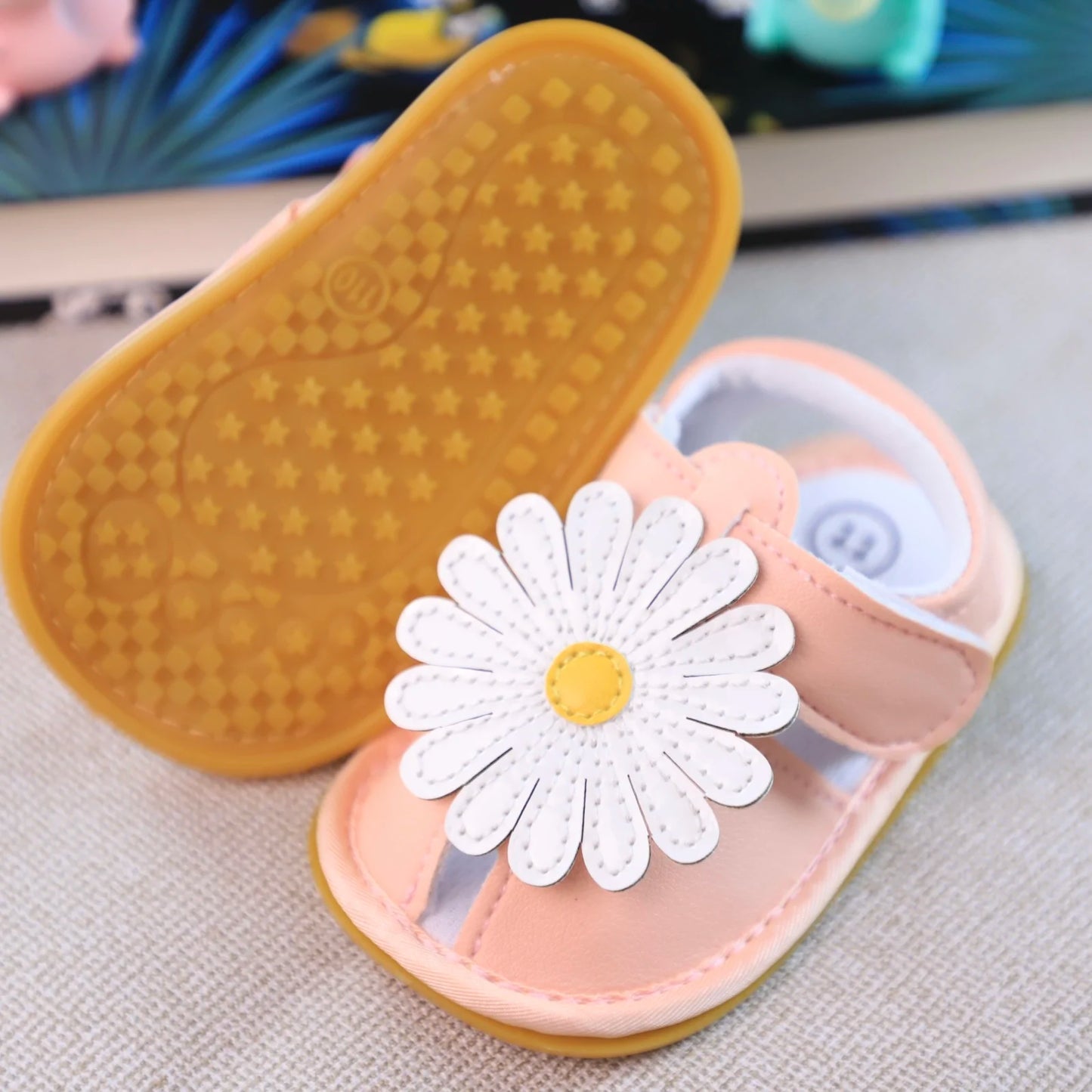 Baby Toddler Shoes Baby First Pair Pre-Step Shoes Fashion Flower Summer Sandals