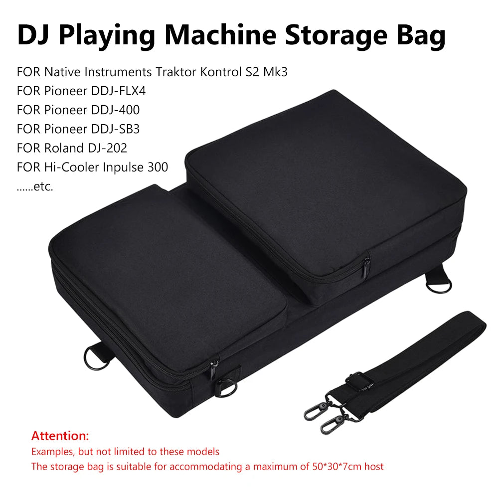 Portable DJ Controller Padded Storage Bags Dustproof Turntables Protective Case Scratch-resistant for Pioneer DDJ-400 DDJ-FLX4