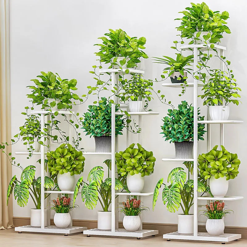 Plant Shelves 4 Tier Potted Flower Plant Stand Rack Multiple Flower Pot Holder Shelf Indoor Outdoor Planter Display Organizer