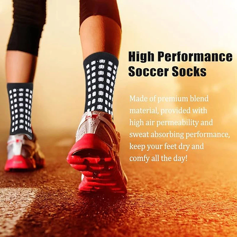 Non-Slip Football Socks Men WomenSilicone Bottom Sports  Soccer Socks Cycling Grip Socks for Football Basketball Tennis