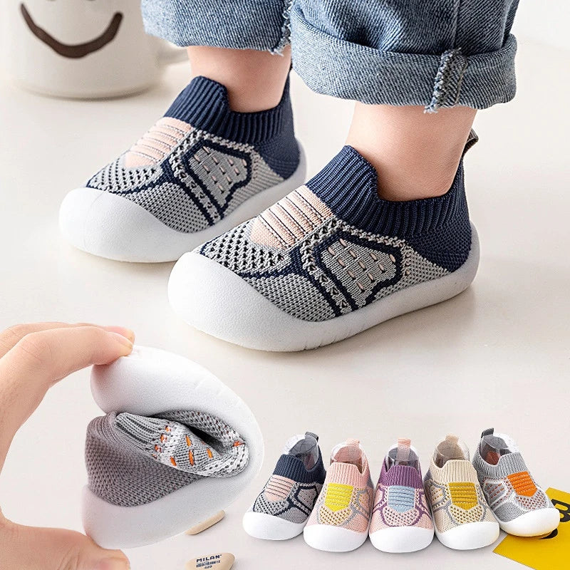 Summer Breathable Mesh Baby Shoes Newborn Toddler Shoes Baby Girl Baby Socks Shoes Soft Bottom Non-slip Baby Boy Shoes 0-5 Years