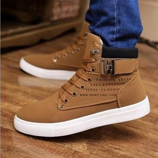 Classic Men Shoe 2022 Autumn British High Top Casual Shoe Fashion Frosted Sports Mesh Shoe Popular Casual Board Shoe Mens Tennis