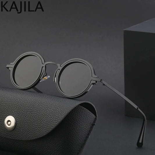 Gothic Steampunk Sunglasses Men Round Punk Sun Glasses for Women 2023 Luxury Brand Retro Eyewear Shades Lentes De Sol Hombre