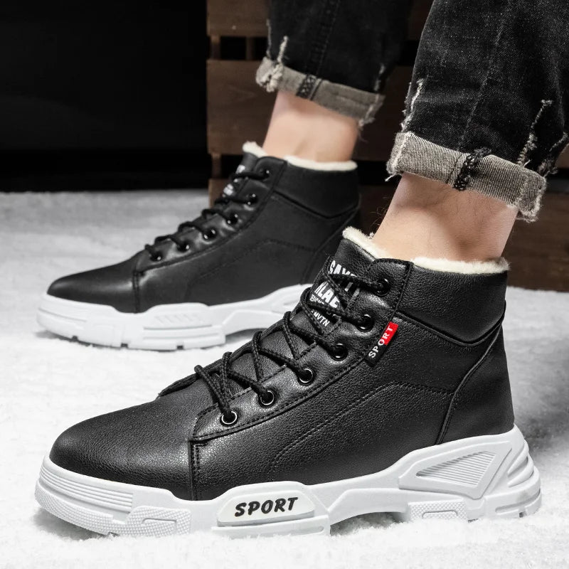 men boots 2022 New Winter Slippers Warm Men Shoes Waterproof Non-Slip Plush Sneakers Male tenis shoes Boots Men Sneakers Winter