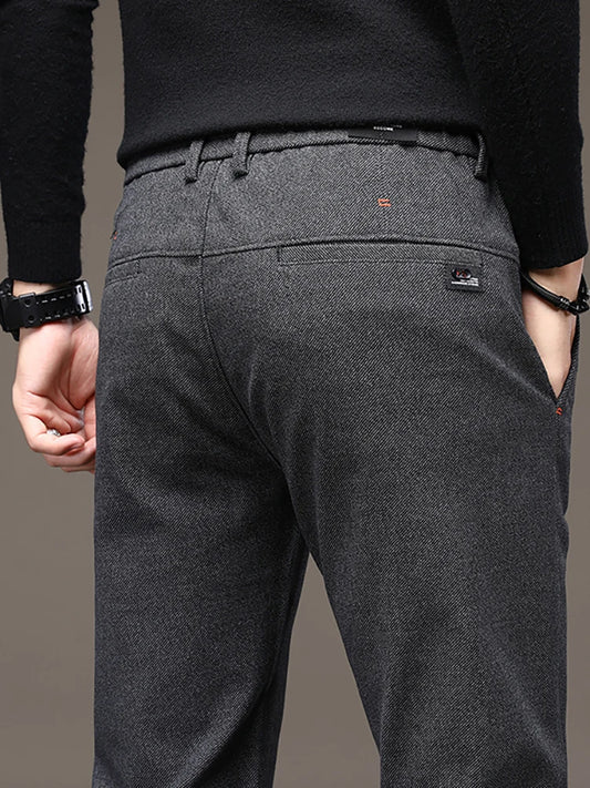 Men's New Fall And Winter Fashion Korean Version Of The Pants In The Youth Suit Pants Versatile Slim Straight Casual Pants