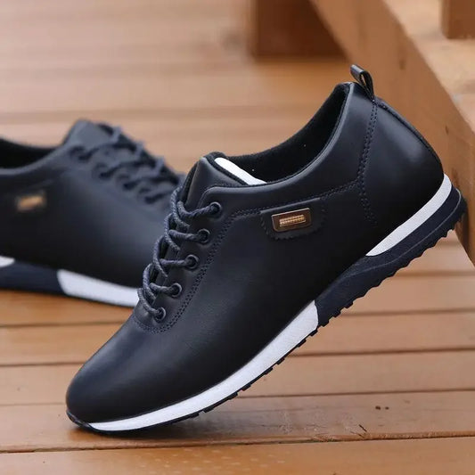 Men's Casual Shoes Fashion Leather Business Outdoor Sports Shoes Soft Bottom Sneakers Male Walking Flat Footwear Zapatos Hombres