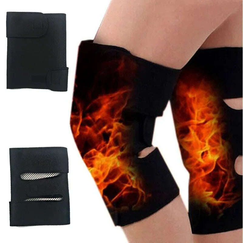 2pcs Tourmaline Self Heating Kneepad Magnetic Therapy Knee Support Tourmaline Heating Belt Knee Massager Knee Pad Bone Care