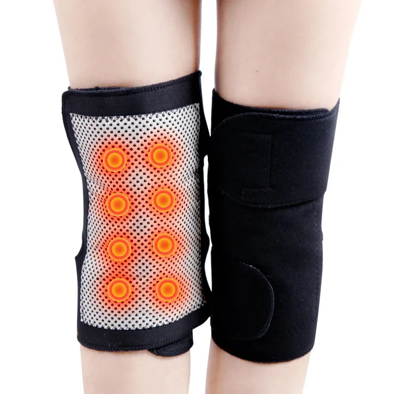 2pcs Tourmaline Self Heating Kneepad Magnetic Therapy Knee Support Tourmaline Heating Belt Knee Massager Knee Pad Bone Care