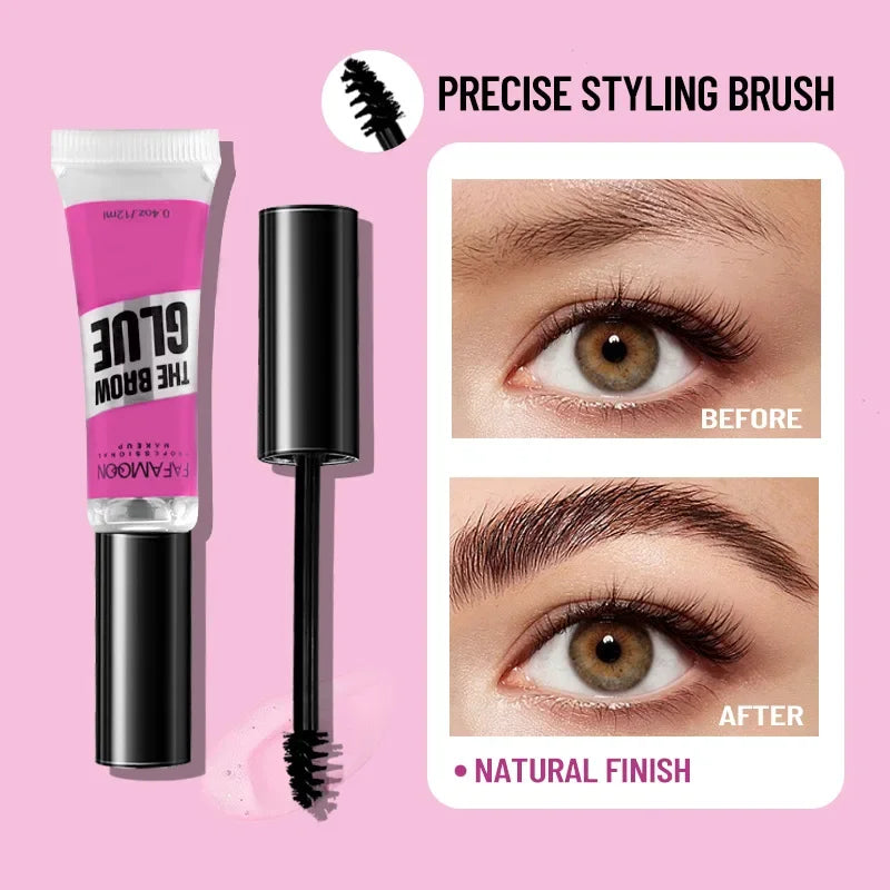 12ml 3D Eyebrow Styling Gel Waterproof Transparent Quick Dry Eyebrow Wax Set Brow Lifting Long-lasting Eyebrow Enhancers Makeup