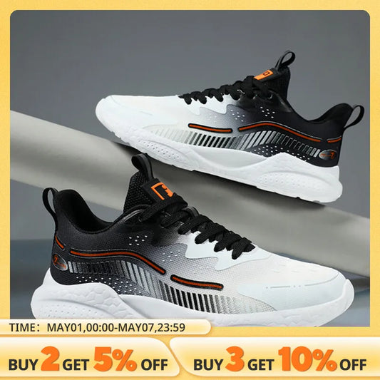 Couple Flying Woven Light Casual Running Shoes Niche Design Thick Sole Heightened Trend Korean Sports Men's And Women's Shoes