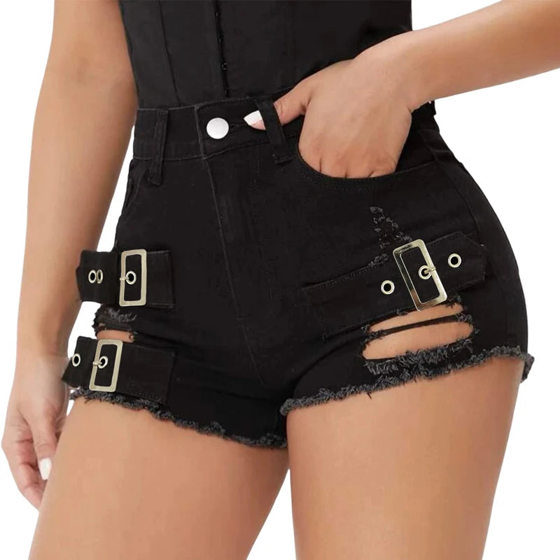 9047# new sexy low waist hole summer open hip hot pants super shorts Beachwear casual pants women jeans shorts