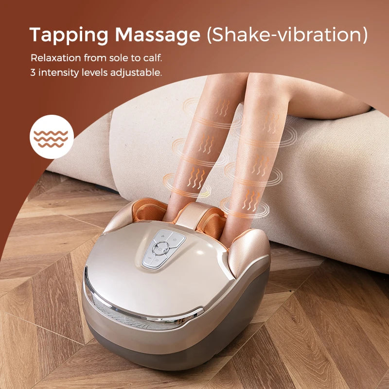 MARESE M7 Plus Electric Foot Massager Machine With Deep Vibration Massage Heated Rolling Kneading Air Compression Healthy Gift