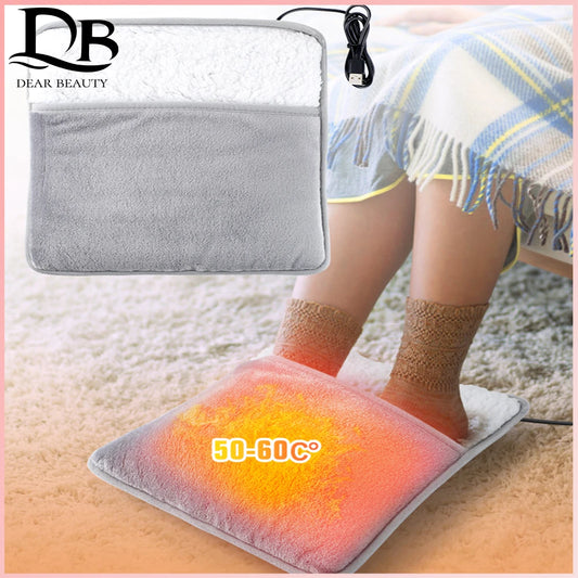 Foot Warming Bag Massager Flannel Electric Warmers for Winter Office Home Electric Heating Shoes USB Direct Plug Household Care