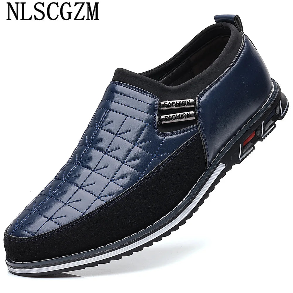 Loafers Luxury Men Italiano Leather Casual Shoes Slip on Shoes Men Fashion Shoes Men Casuales Office 2024 Luxury Brand кросовки