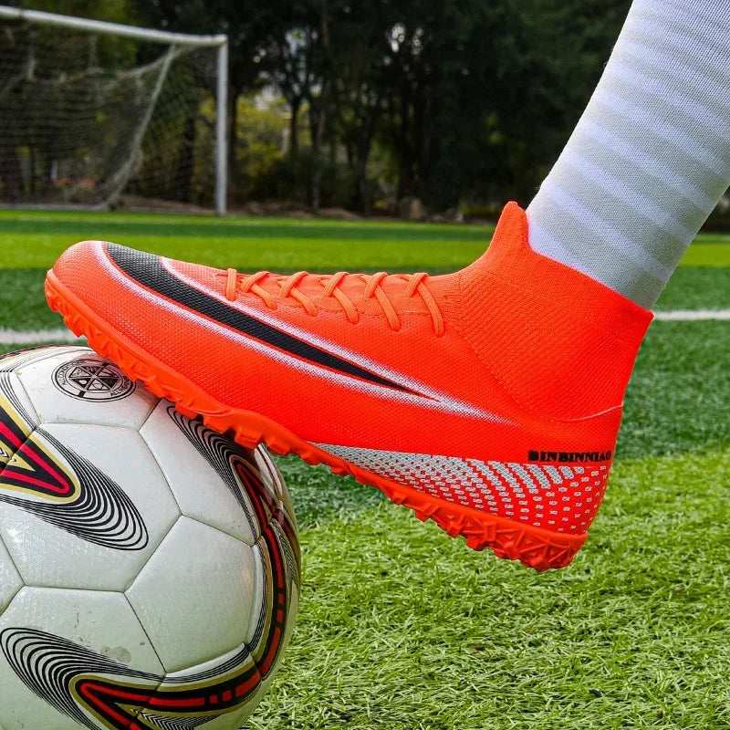 Brand New Men Soccer Shoes Professional Comfortable Futsal Grass High Quality Training Sport Match Football Boots Ultralight