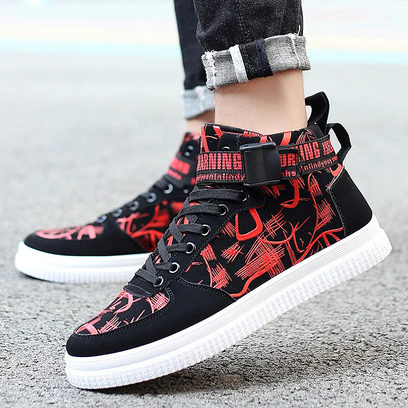 Fashion Men Shoes New Men Casual Shoes High Top Sneakers Men Vulcanized Shoes Platform Sneakers Quality Mens Sneakers Masculinas