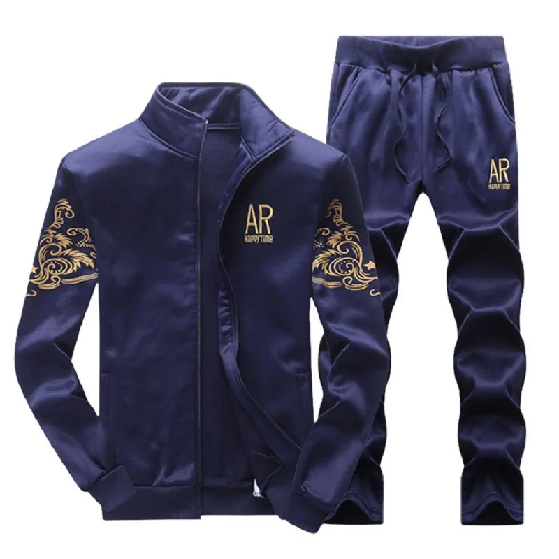 Men's Casual Suits Top Jackets Sweatshirts Sweatpants Two Piece Suits