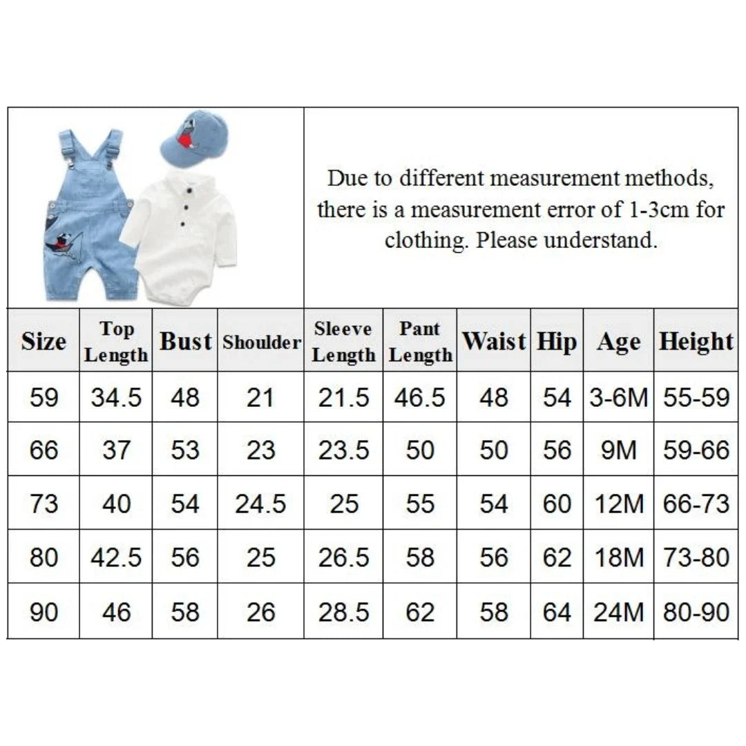 Newborn Clothes Toddler Boy Hat Romper Baby Set 3PCS Cotton Bib Long-sleeved Jumpsuit Suit Boys Fashion Outfit 3 6 9 12 18 24M