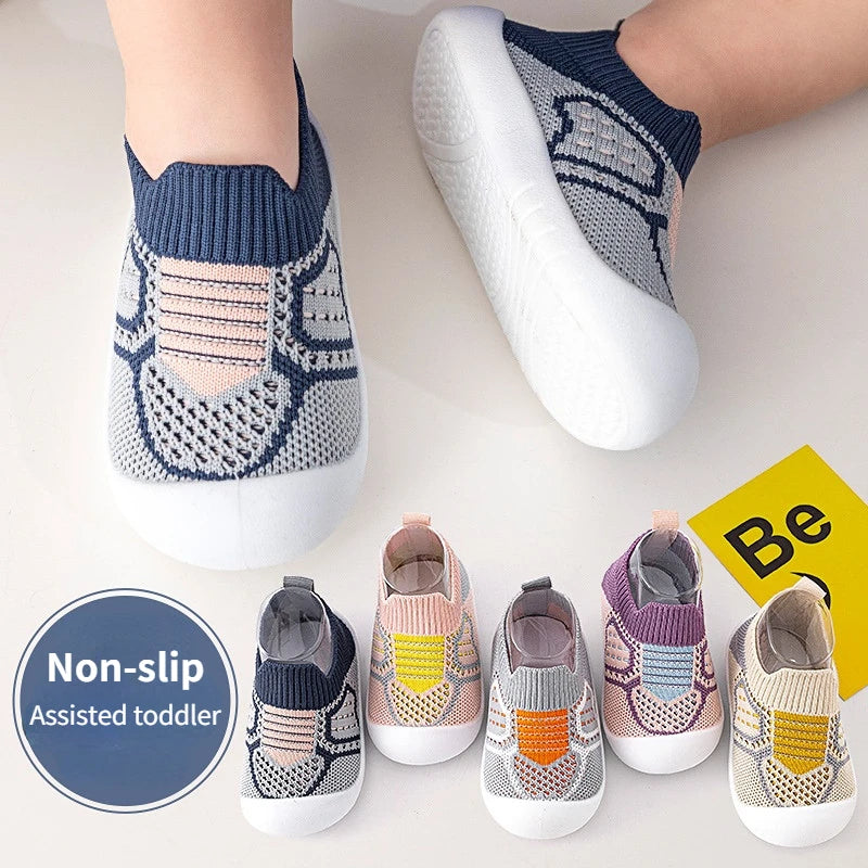 Summer Breathable Mesh Baby Shoes Newborn Toddler Shoes Baby Girl Baby Socks Shoes Soft Bottom Non-slip Baby Boy Shoes 0-5 Years