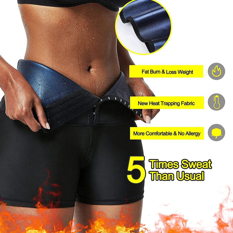 Sauna Sweat Short Pants Suits for Women High Waist Slimming Shorts Compression Thermo Workout Body Shaper Thighs