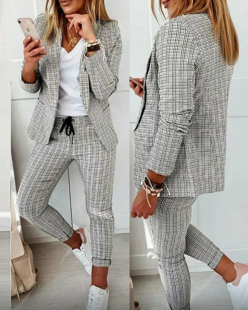 Jacket Two-piece Office Ladies Suit