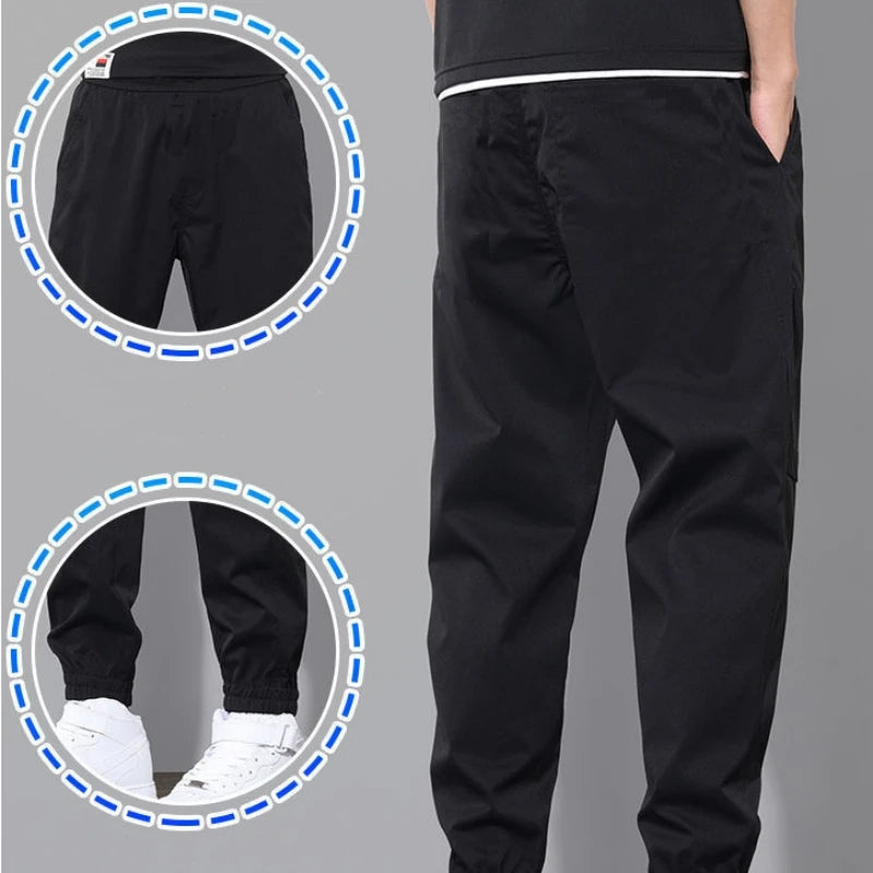 2024 New Sweatpants Sport Pants Men Running Pants Spring Summer Large Size Loose Casual Sweat Pants Straight Jogging Pants Men