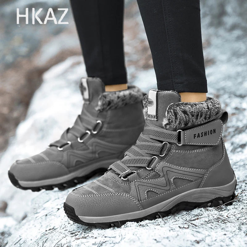 Couple Boots Fleece To Keep Warm Thick Bottom Non-slip Comfortable Wear-Resistant Fashion Wild Explosive Style Winter Main Push