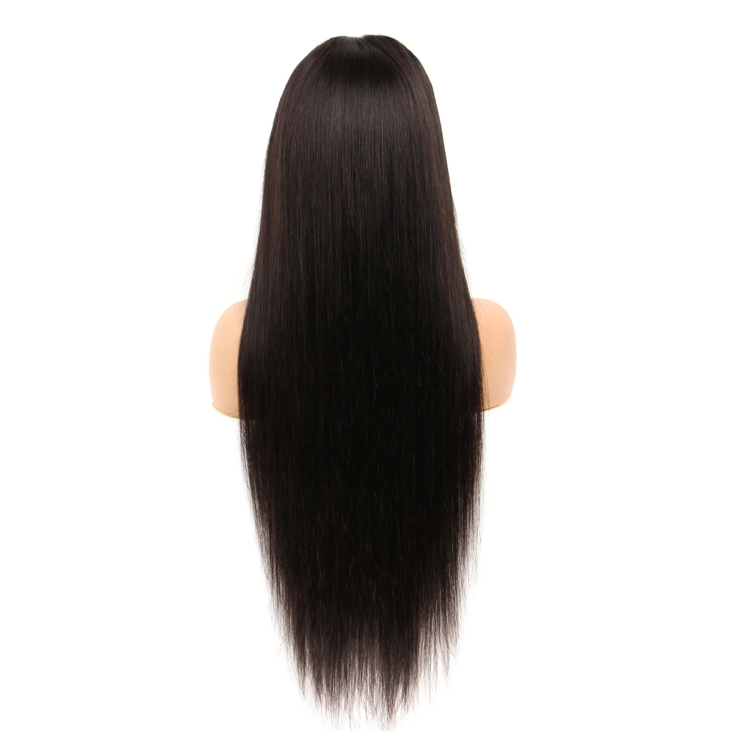 Women Wigs Natural Straight Human Hair Wig 13x4 Lace Front Wig Natural Black Pre Plucked With Baby Hair 180% Density 20-32 Inch