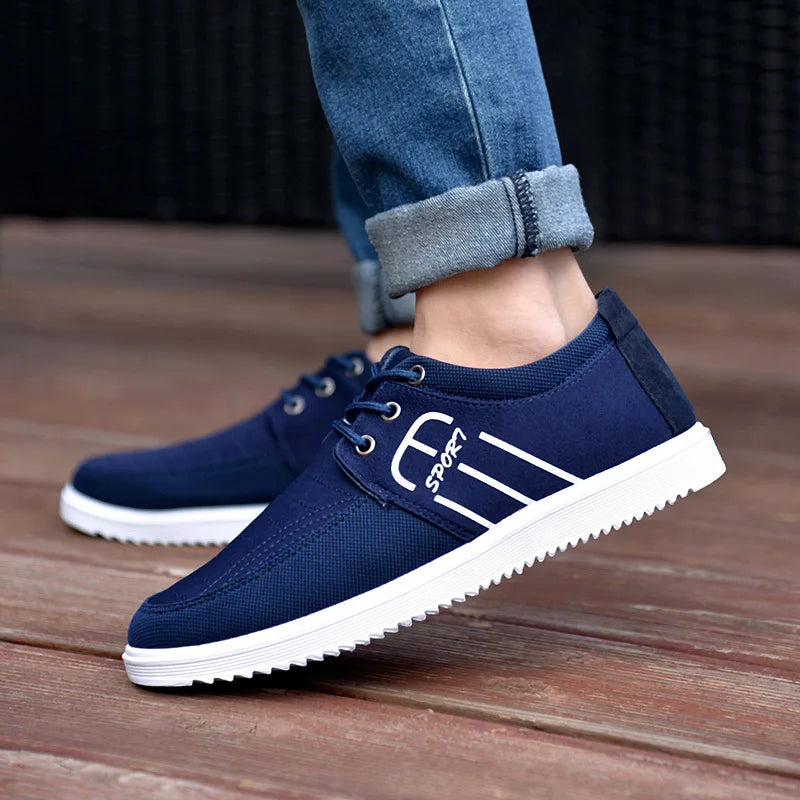 Hot Men's Brand Canvas Shoes Lightweight Sneakers Autumn Men  Breathable Vulcanized Shoe Lace Up Work Footwear Man Drive Shoe