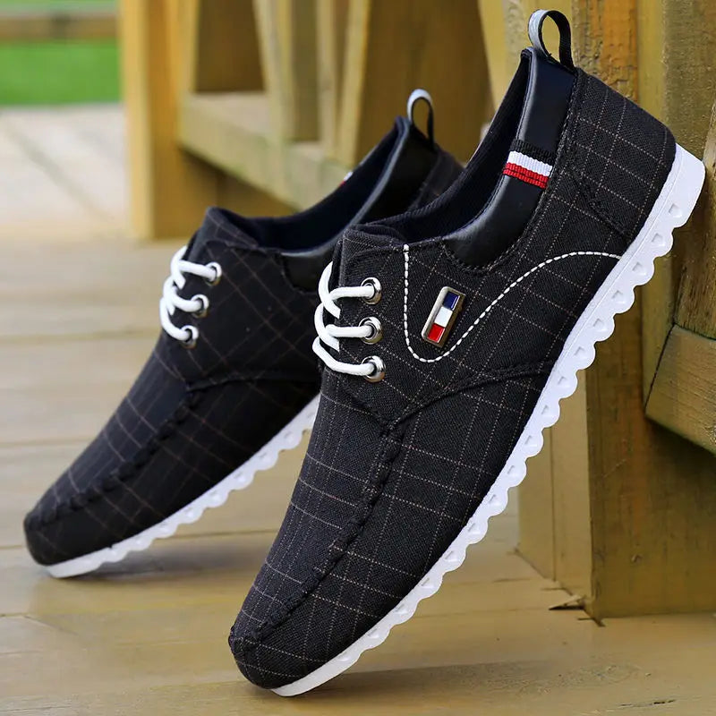 Casual Shoes for Men Rubber Classic Shoes Sneakers Linen Comfortable Breathable Footwear Dress Shoes  45-46 Large Size Flats