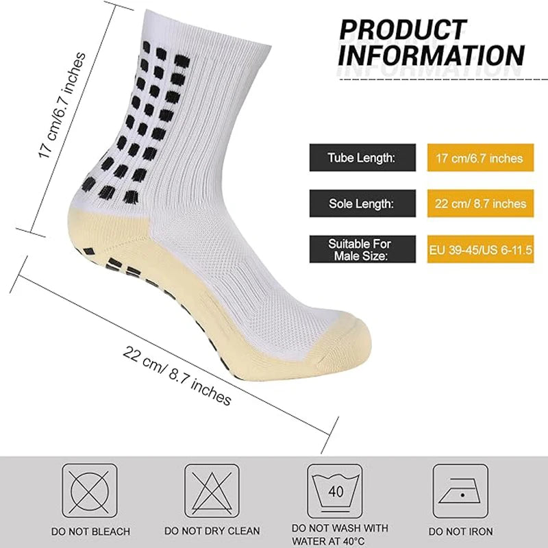 Non-Slip Football Socks Men WomenSilicone Bottom Sports  Soccer Socks Cycling Grip Socks for Football Basketball Tennis