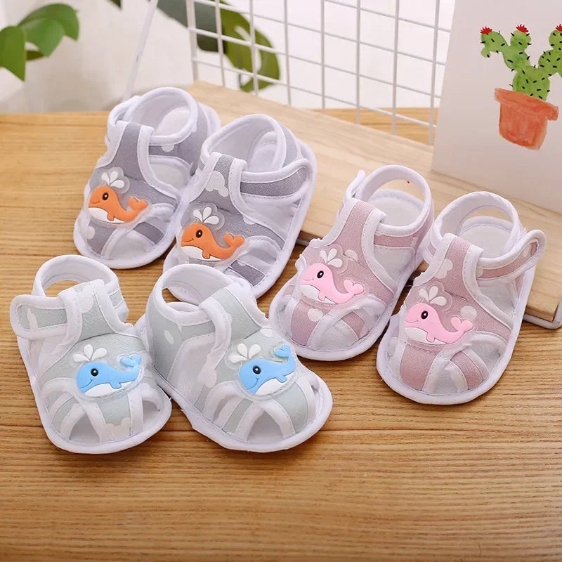 Toddler Infant Kids Baby Girl Summer Sandals Cute Casual Princess Sandals Cartoon Soft Sandals Crib Shoes Boy First Walkers0-12M